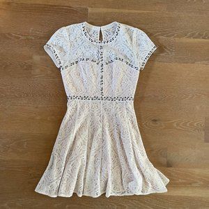 BCBGMaxAzria White A-line Dress